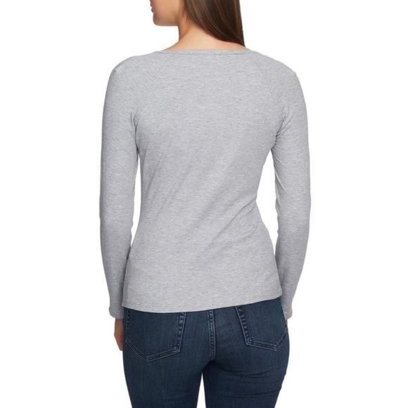 1. State Ruched Sweetheart Neck Long Sleeve Top | Extra Small - Picture 9 of 9